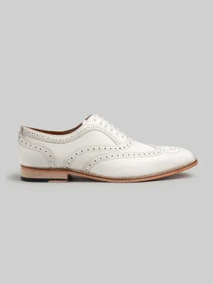 Adrian Wingtip Oxford - White