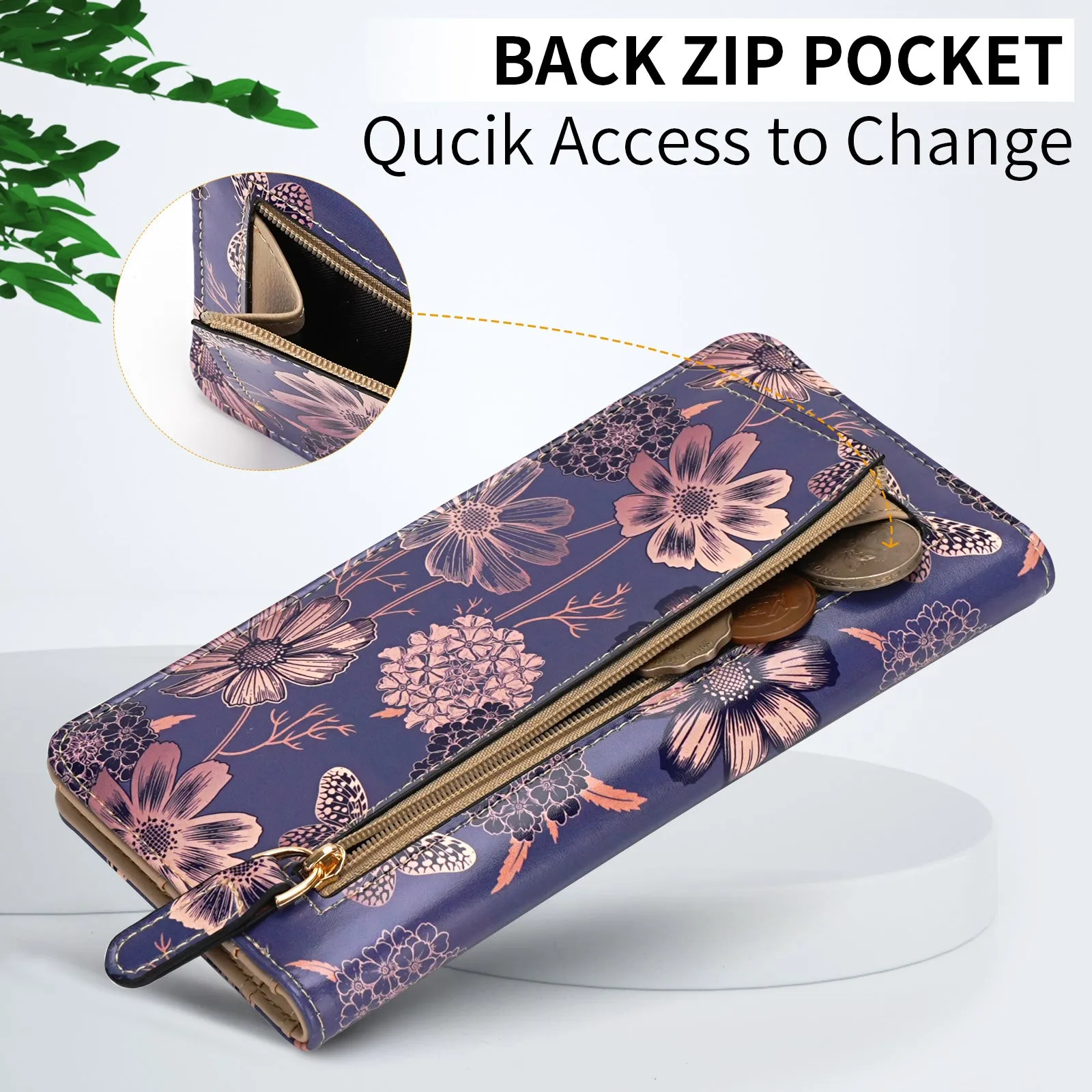 APHISON Ultra Slim RFID Long Wallet - 126