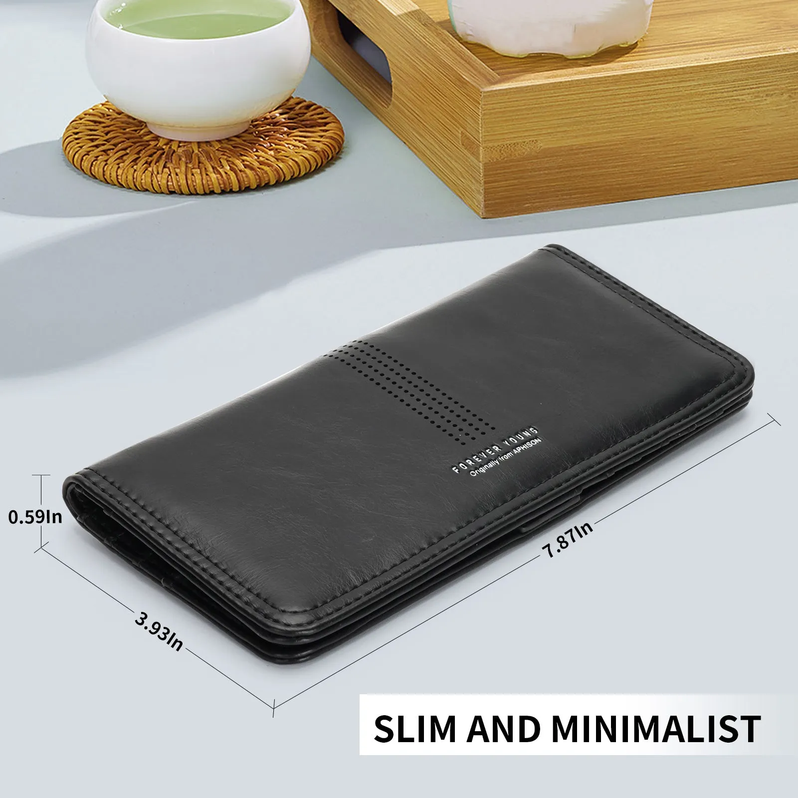 APHISON Ultra Slim RFID Long Wallet - 126