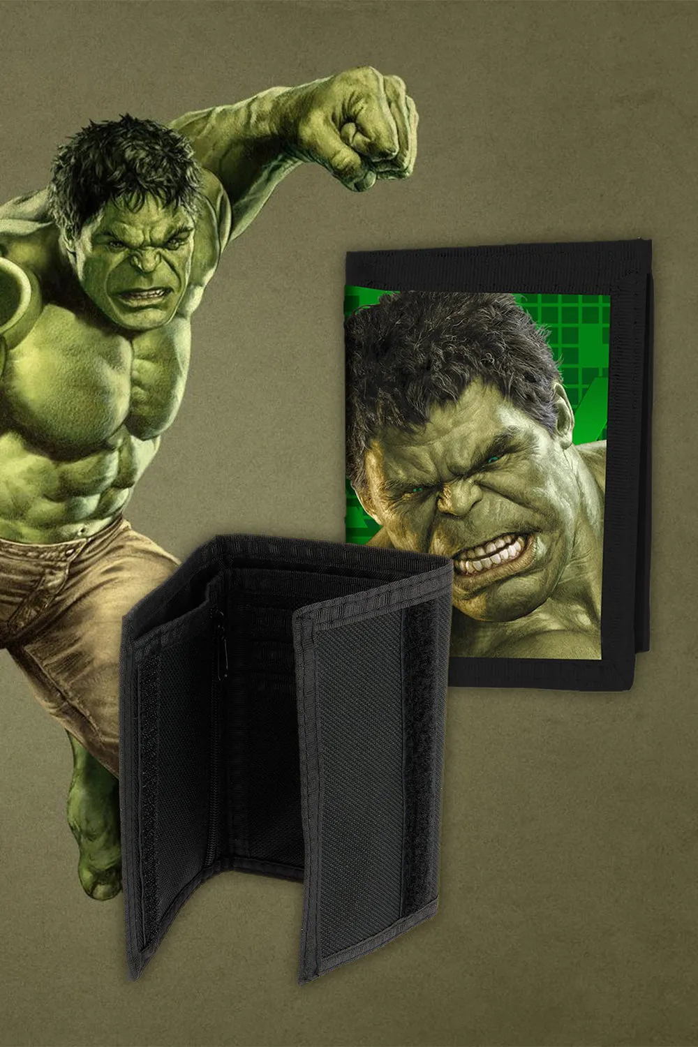 Avengers Marvel Comics Age of Ultron Lenticular 3D Velcro Wallet - Hulk