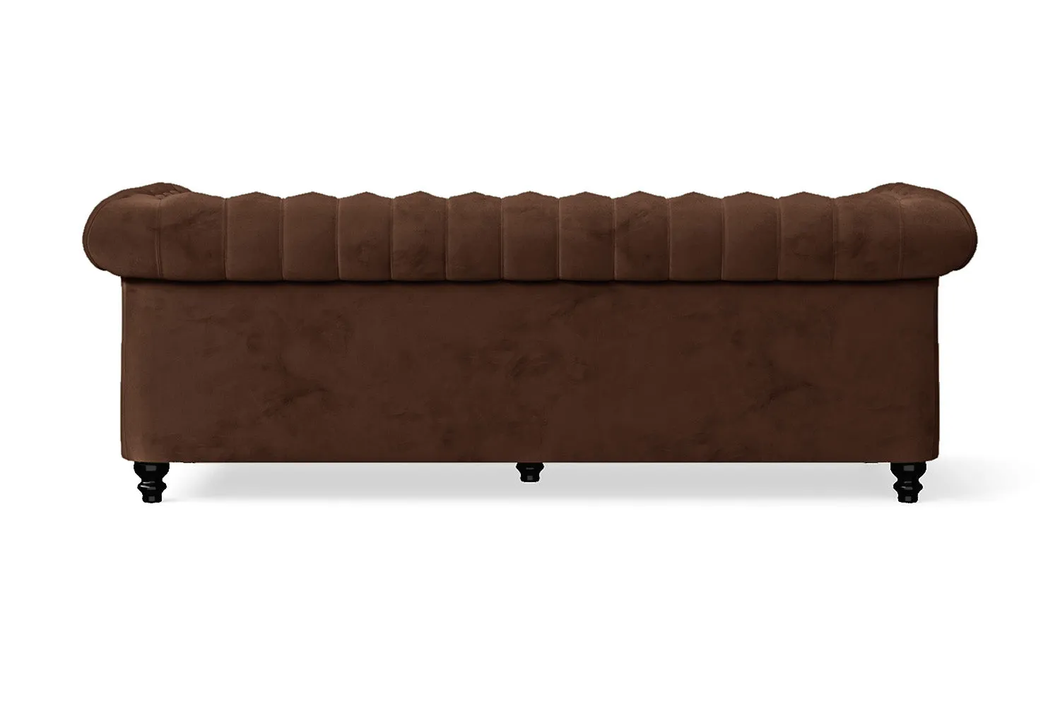 Aversa 3 Seater Sofa Coffee Brown Velvet