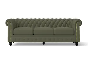 Aversa 3 Seater Sofa Sage Leather