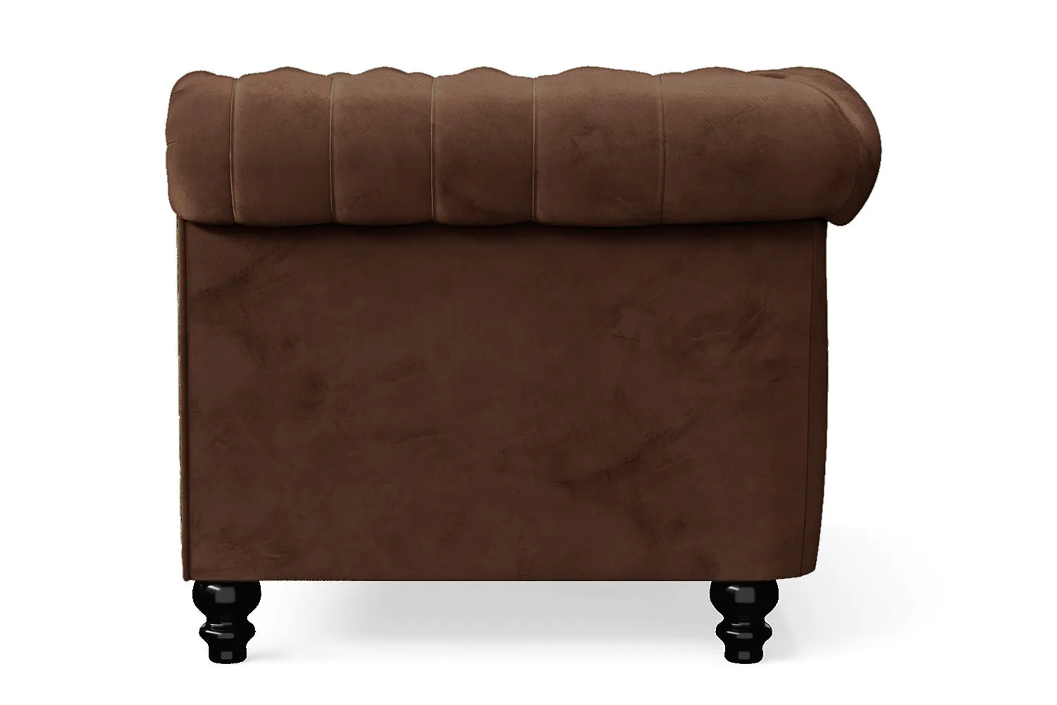 Aversa Armchair Coffee Brown Velvet