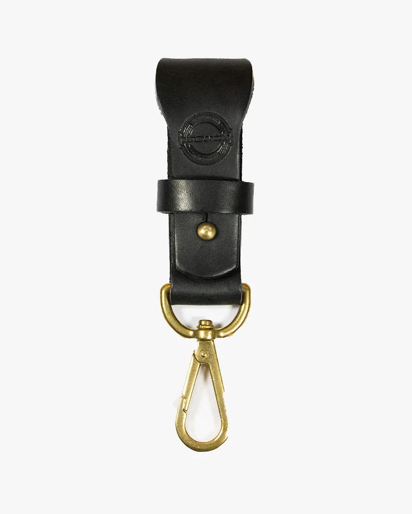 Barnes and Moore Yardman II Leather Key Fob - Black