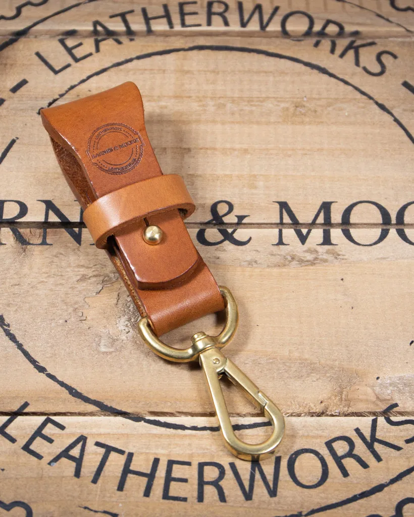 Barnes and Moore Yardman II Leather Key Fob - Tan