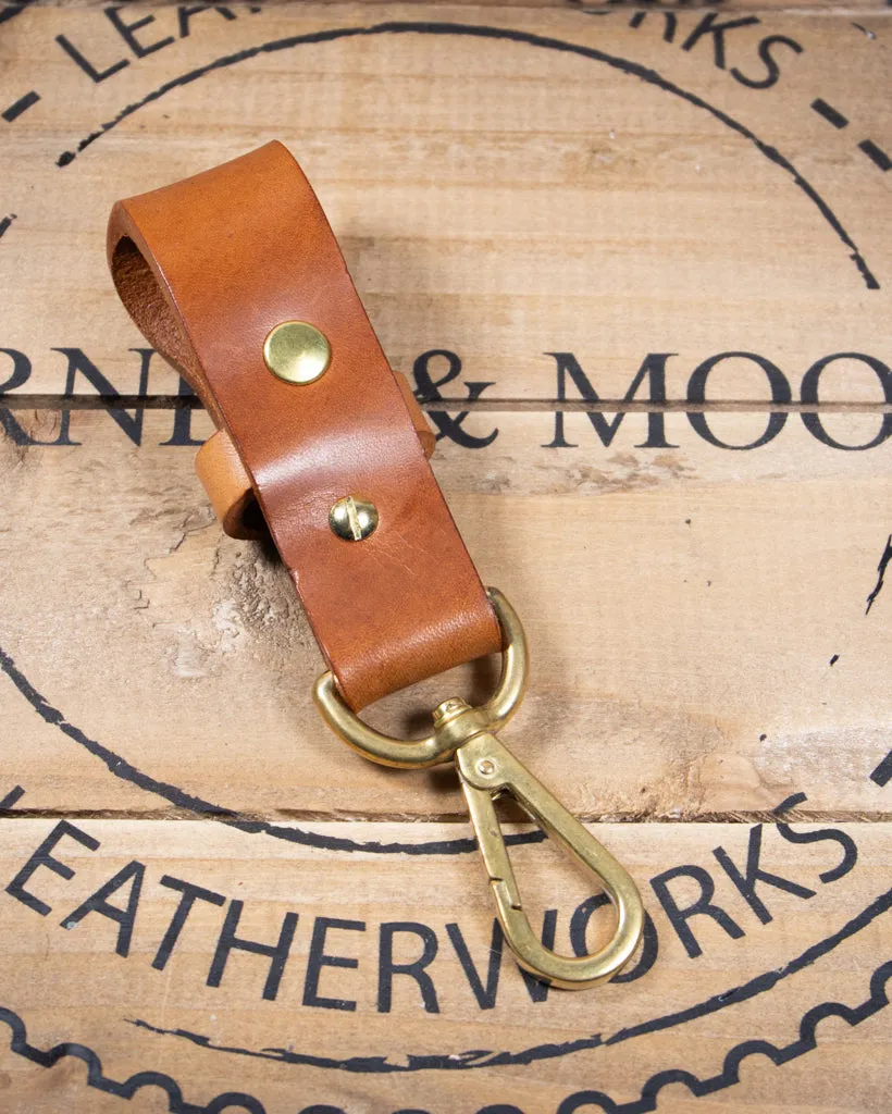 Barnes and Moore Yardman II Leather Key Fob - Tan