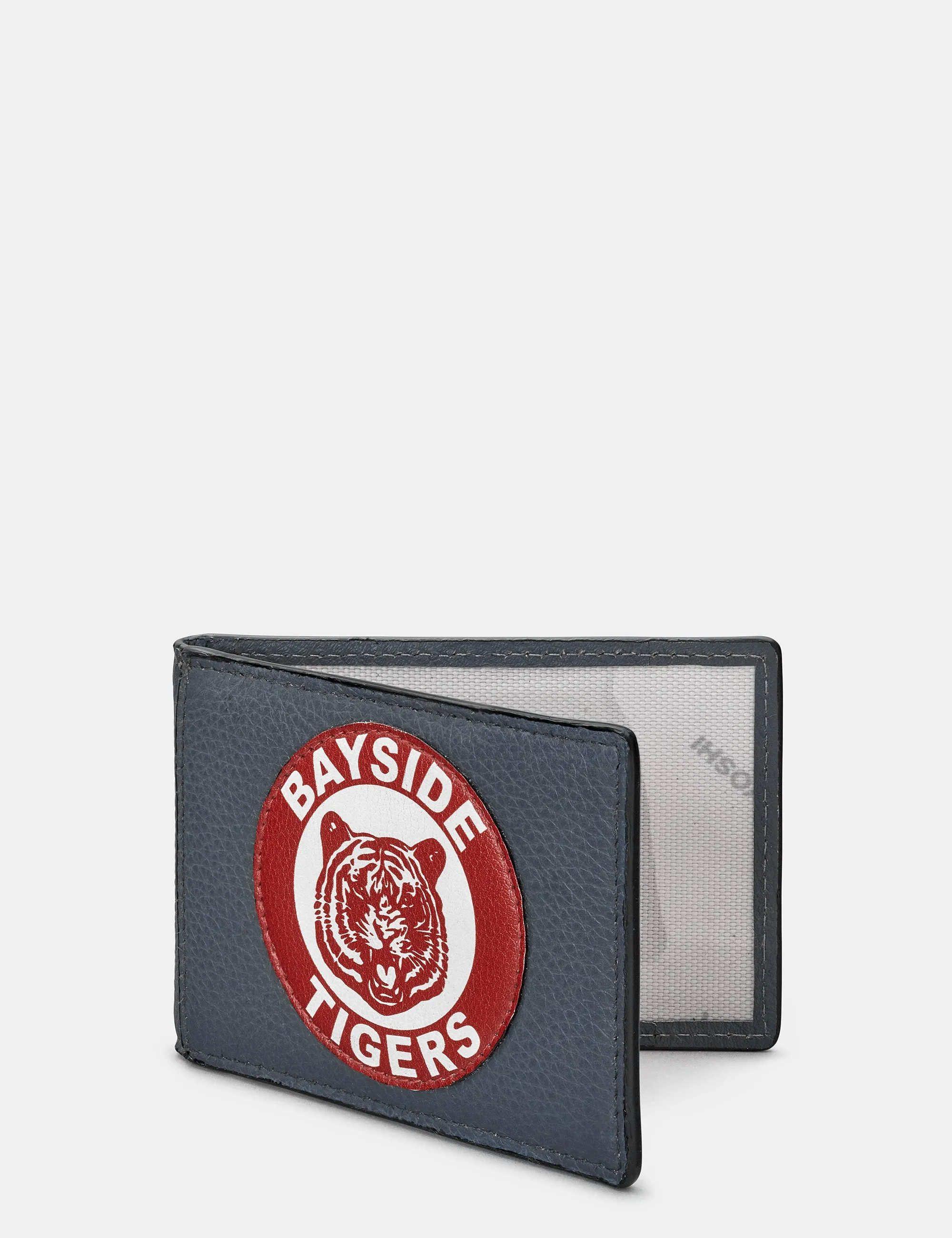 Bayside Tigers Grey Leather Travel Pass Holder