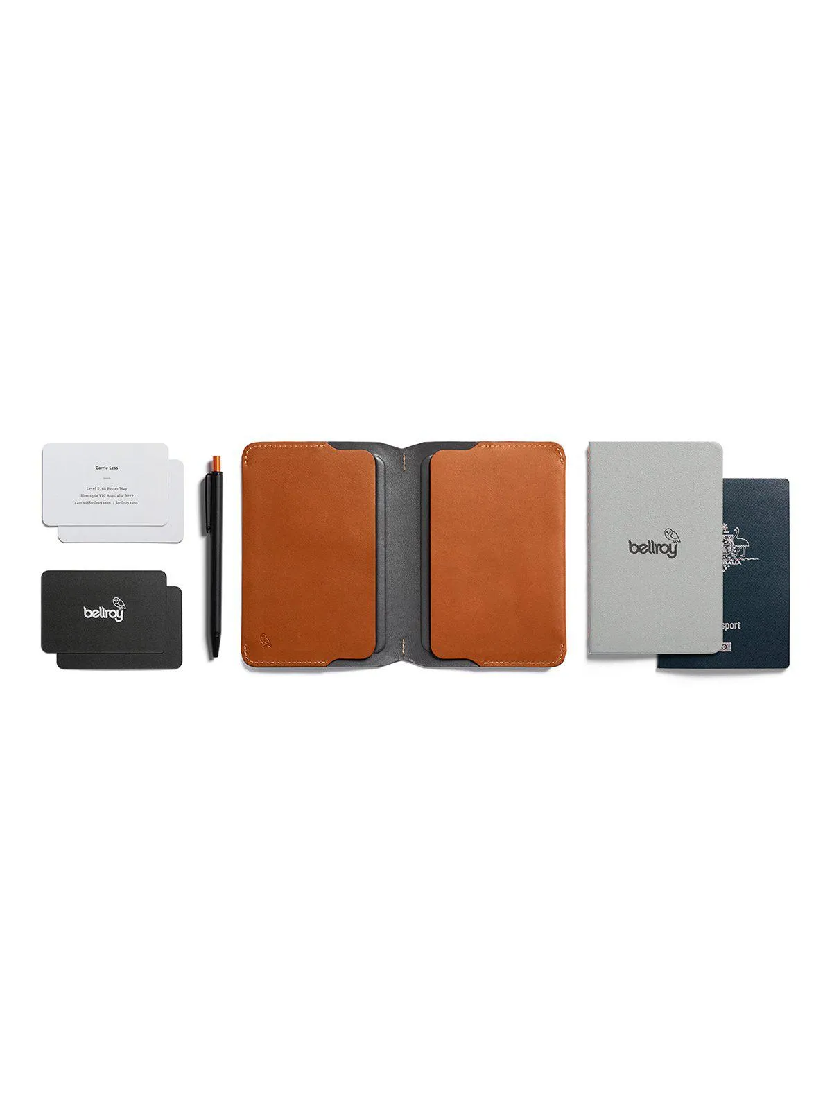 Bellroy Notebook Cover & Pen Caramel