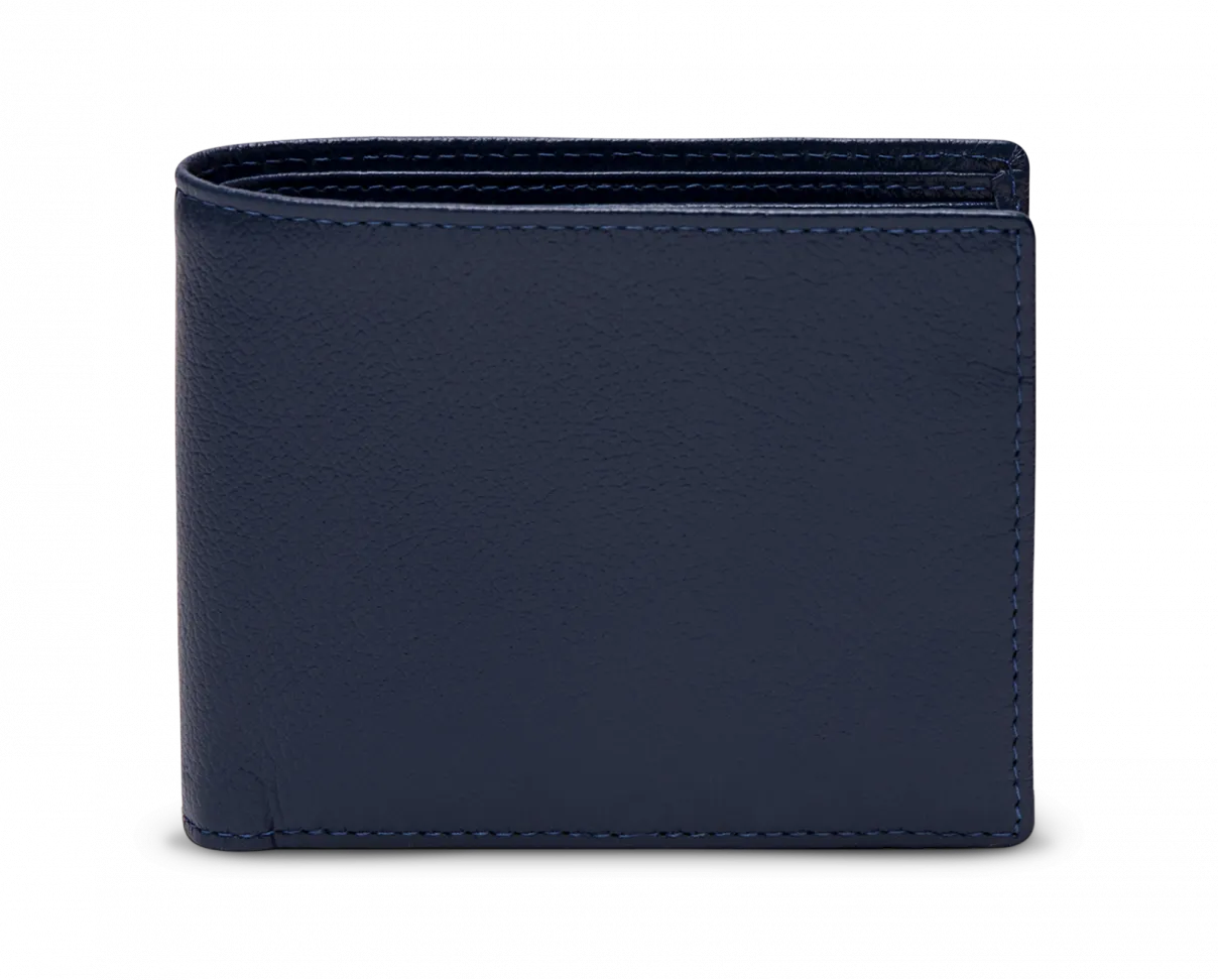 Billfold Wallet with 6 C/C in Marine Blue