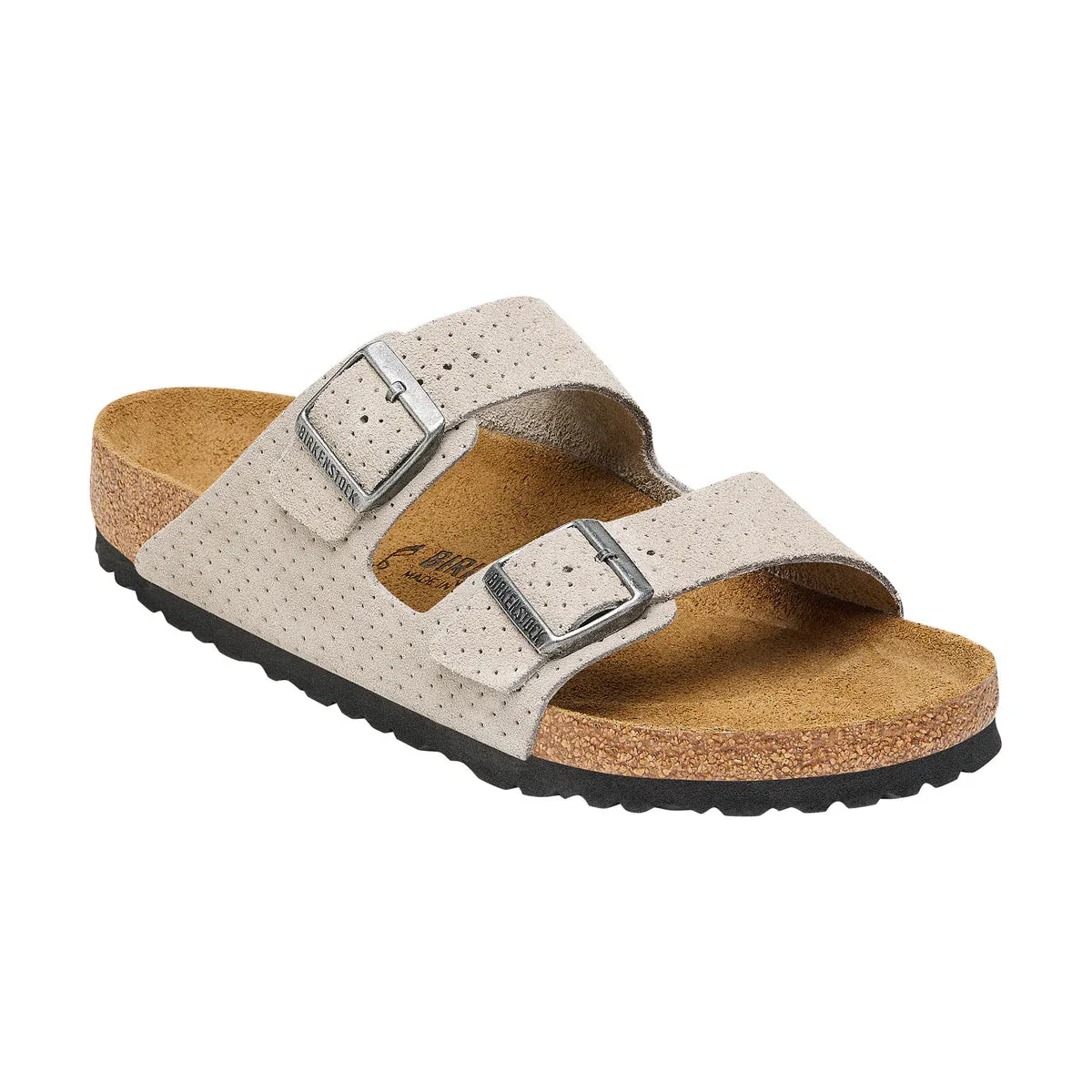 Birkenstock Stone Coin Embossed Suede Leather