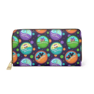 Button Collector Zipper Wallet