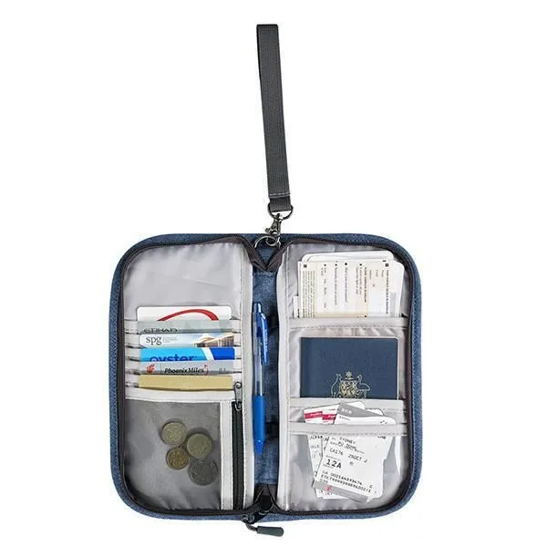 Caribee Travel Document Wallet - Navy Distress