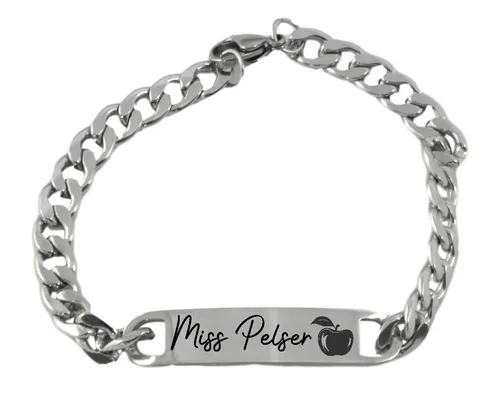 Chunky Personalized Teacher Bracelet