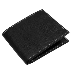 CIMONI® Premium Genuine Leather Wallet for Men Casual Wallet with RFID Protection 8 Card Slots Slim Elegant Design Wallet (Color - Black)