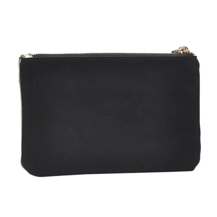 CLS82208 Metallic Pouch With Suede Tassel