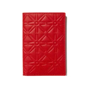 COMME des GARÇONS SA640E Embossed Leather Wallet / Orange