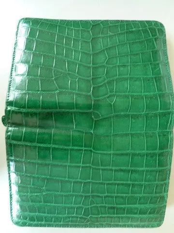 Crocodile Filofax Organizer Emerald