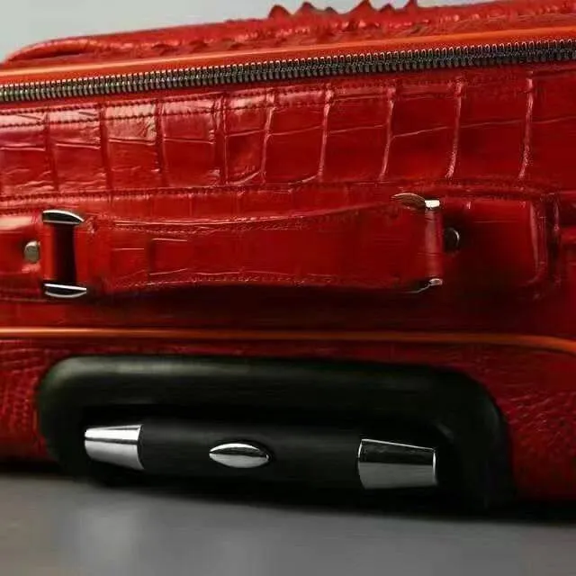 Crocodile Leather Luggage,Crocodile Leather Trolley Case,Suit Case