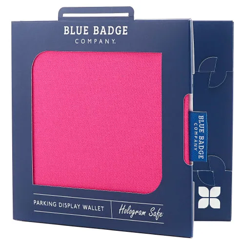 Disabled Blue Badge Wallet in Pink Panama