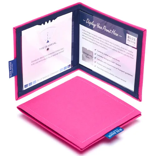 Disabled Blue Badge Wallet in Pink Panama