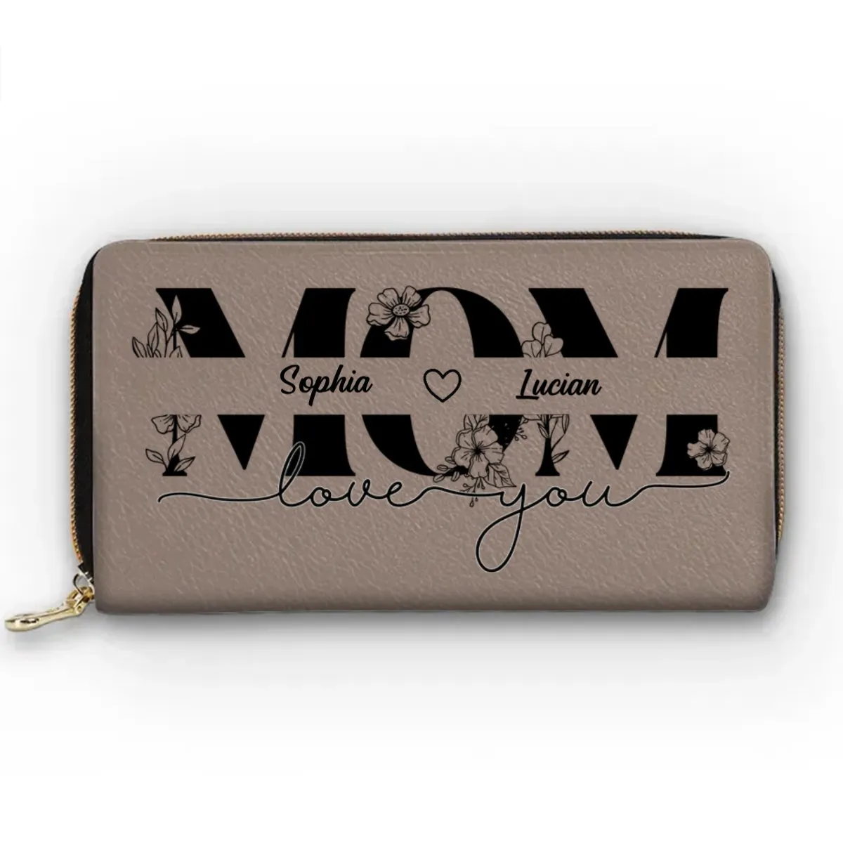 Family - A Mother's Love Is Like A Flower - Personalized Clutch Purse