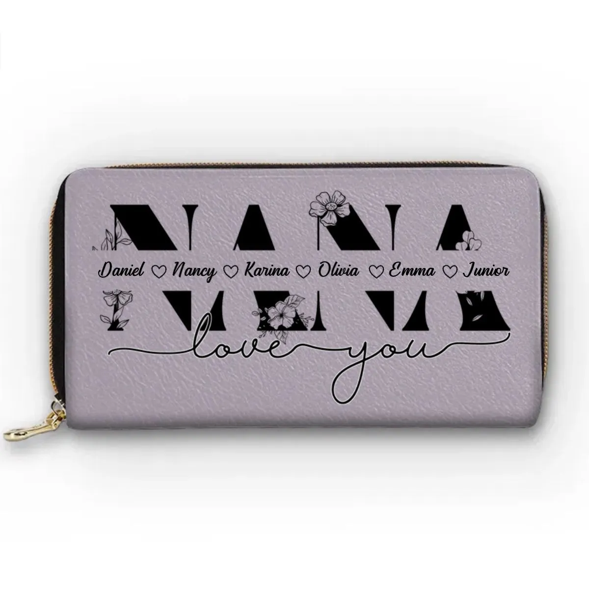 Family - A Mother's Love Is Like A Flower - Personalized Clutch Purse