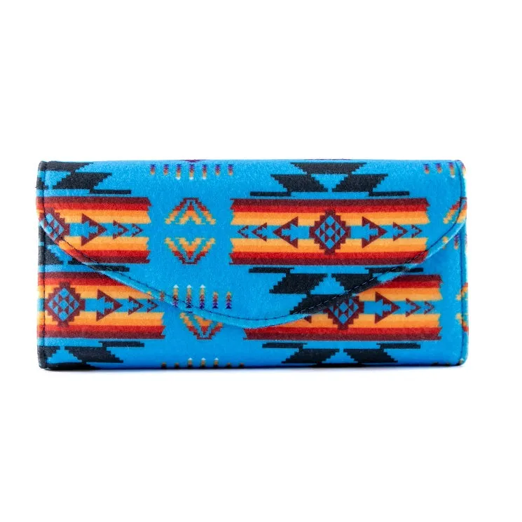 Fleece Printed Wallet W/ Foldback