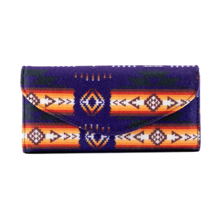 Fleece Printed Wallet W/ Foldback