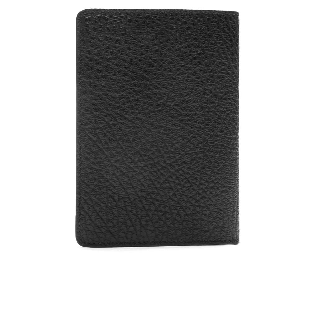 Four Stitches Passport Holder - Black