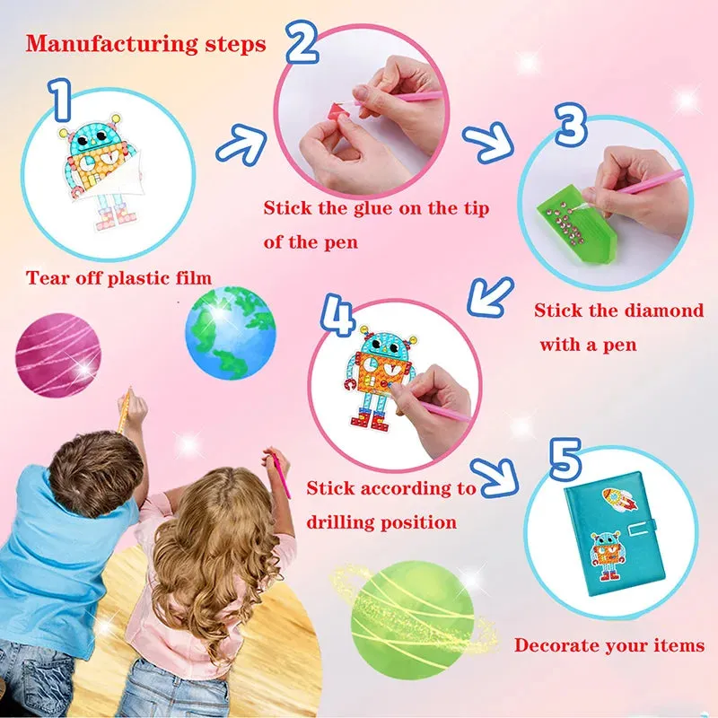 Gem Diamond Painting Art Kits for Kids