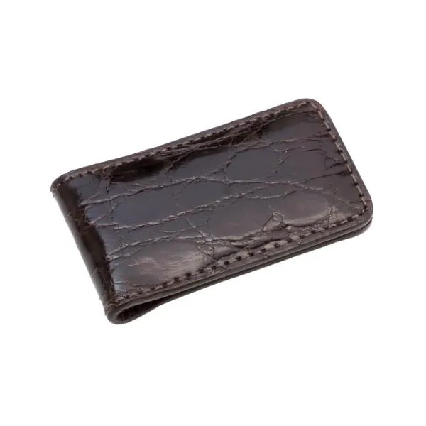 Genuine Shiny Crocodile Magnetic Money Clip