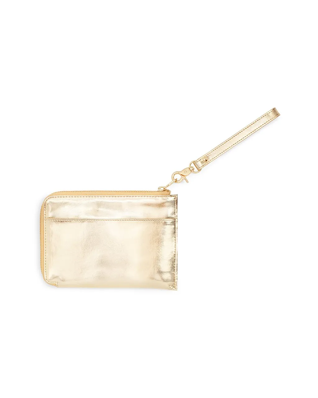 Getaway Travel Clutch - Metallic Gold