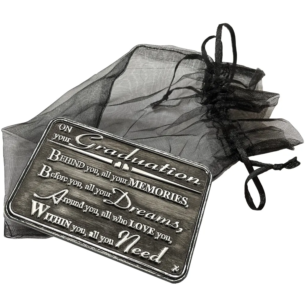 Graduation Sentimental Metal Wallet or Purse Keepsake Card Gift - Thoughtful Gift Set From Husband Wife Boyfriend Girlfriend Partner Son Daughter Niece Nephew Uncle Auntie Grandad Grandma