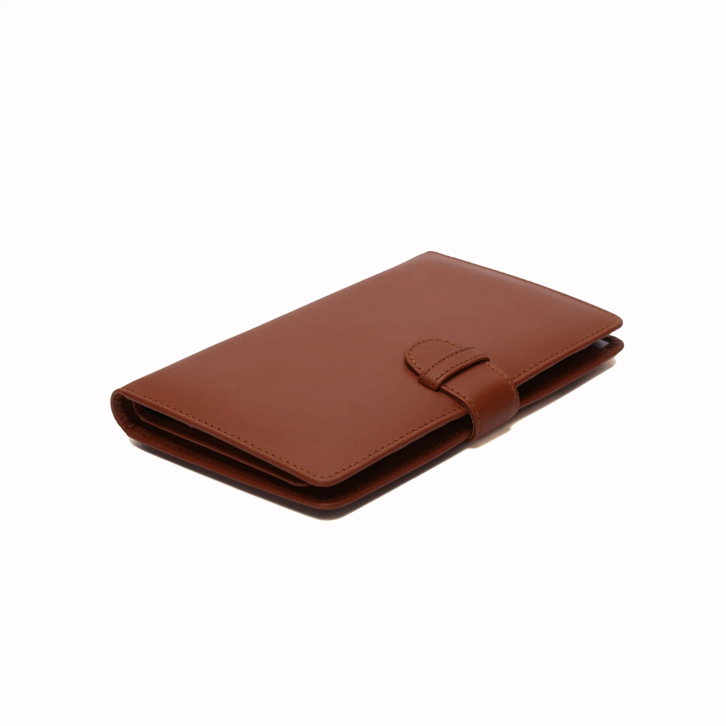 Hudson Full Grain Leather Travel Wallet Brown