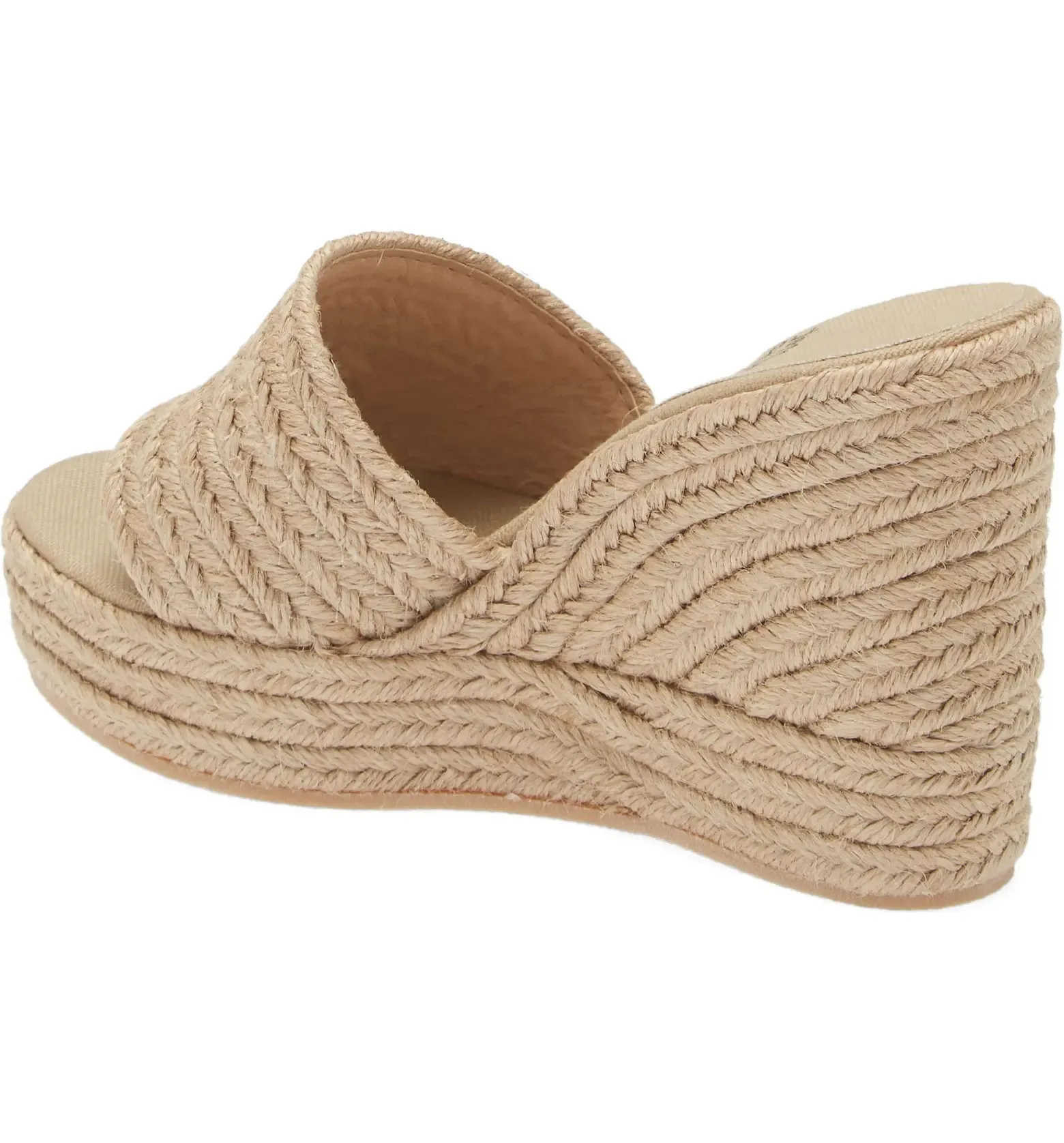 Jeffrey Campbell Wedge Sandal in Sunlit Natural