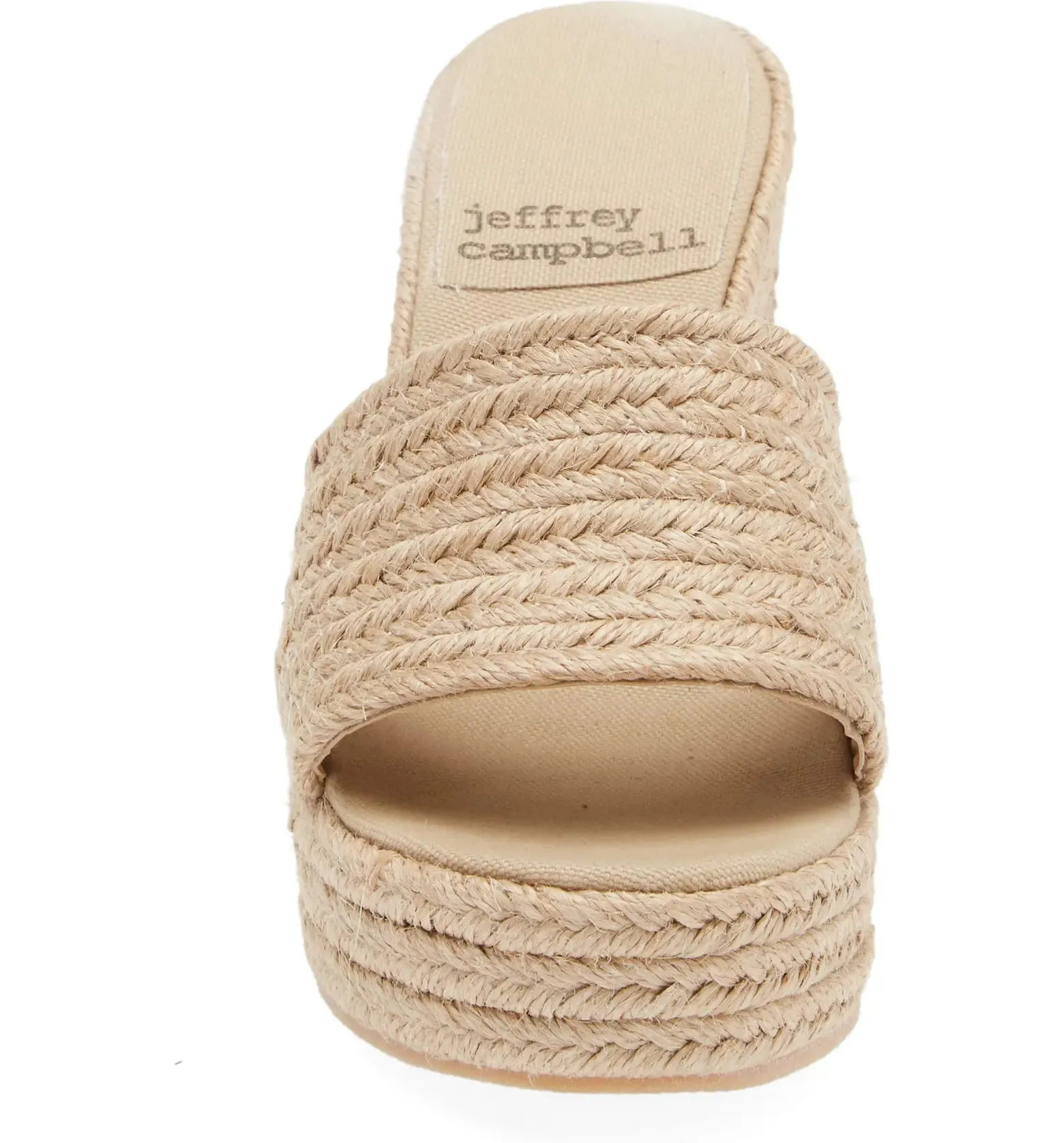 Jeffrey Campbell Wedge Sandal in Sunlit Natural