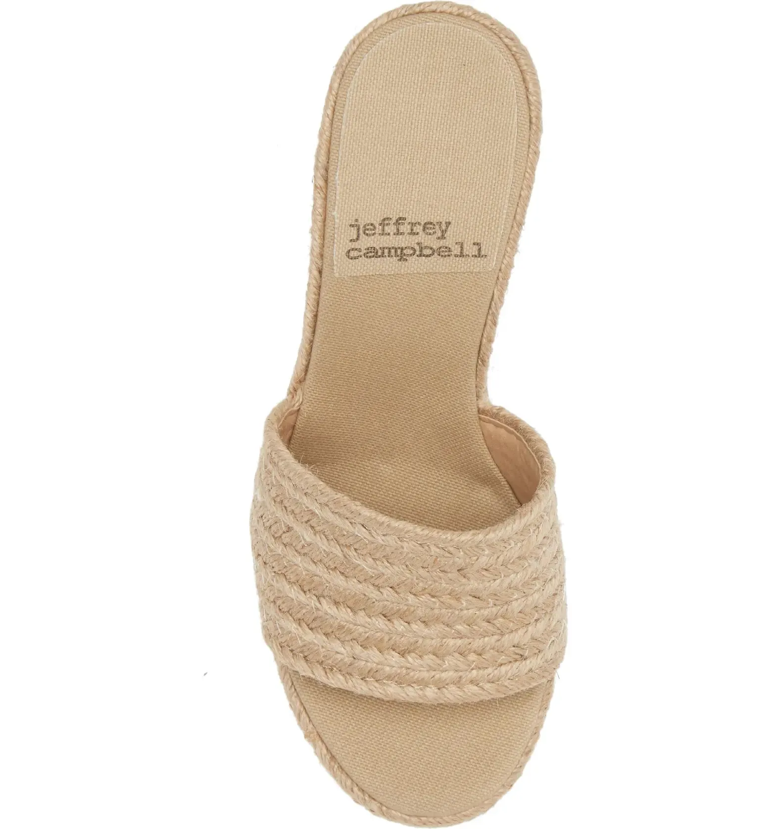 Jeffrey Campbell Wedge Sandal in Sunlit Natural