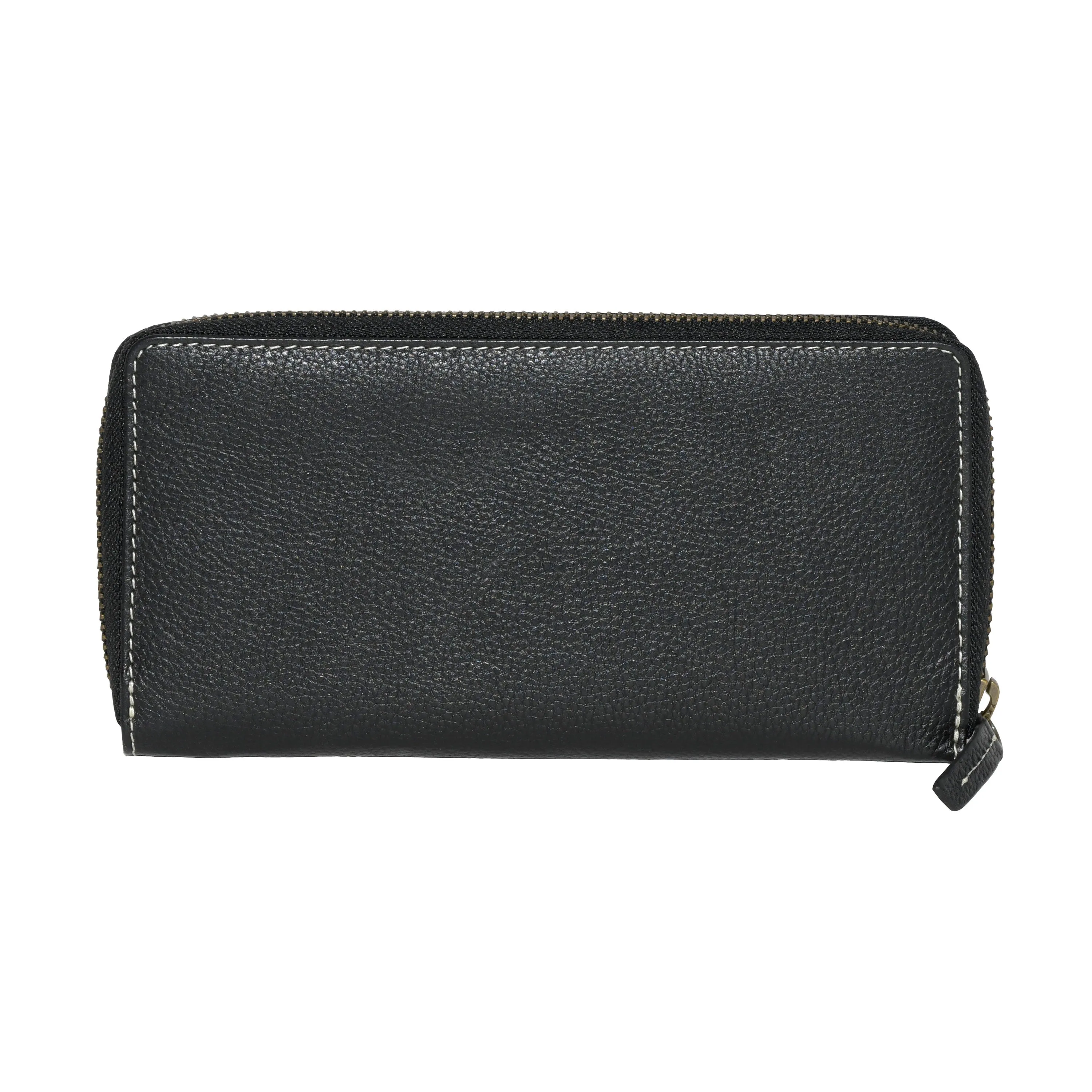 Ladies Slim Zipper Round Wallet