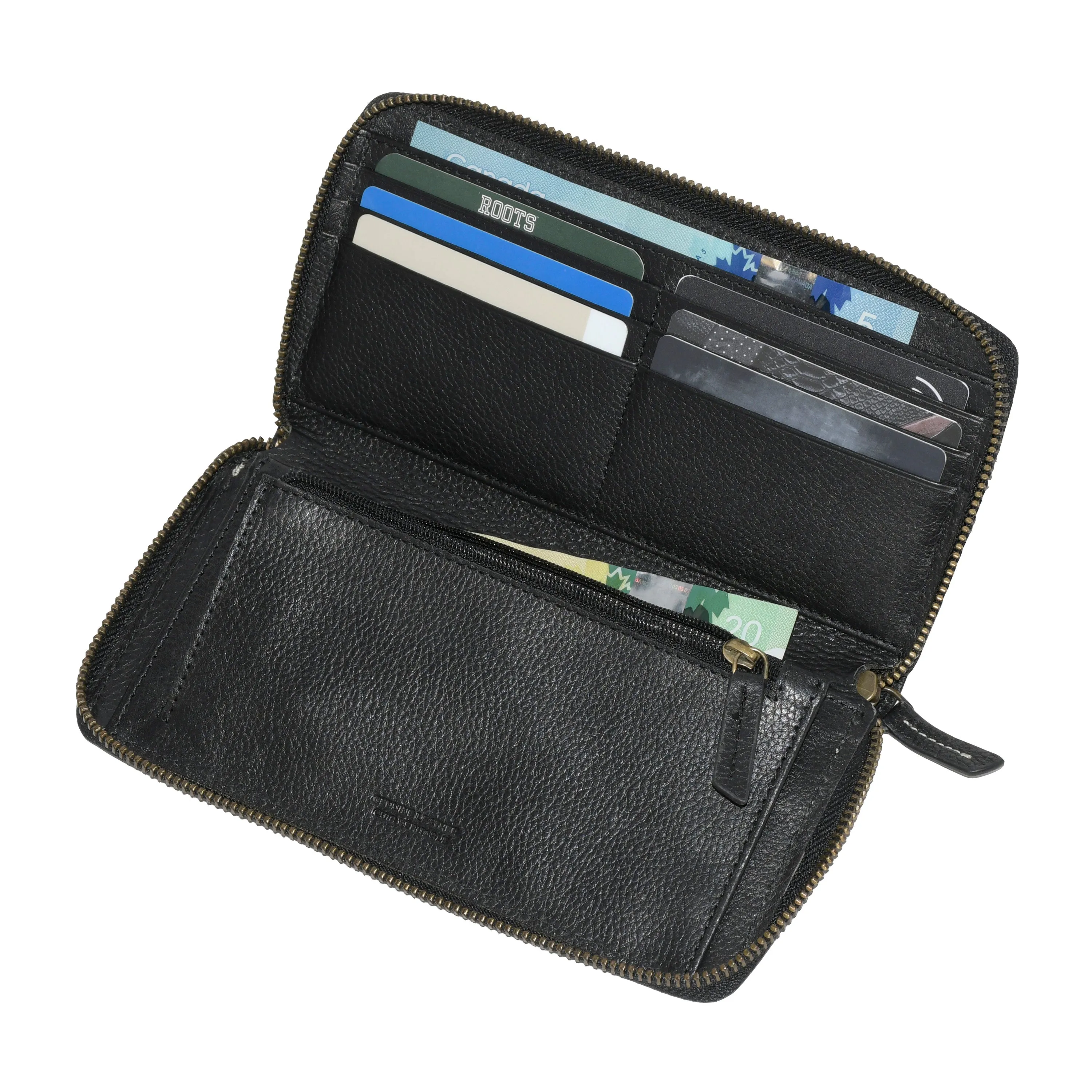 Ladies Slim Zipper Round Wallet