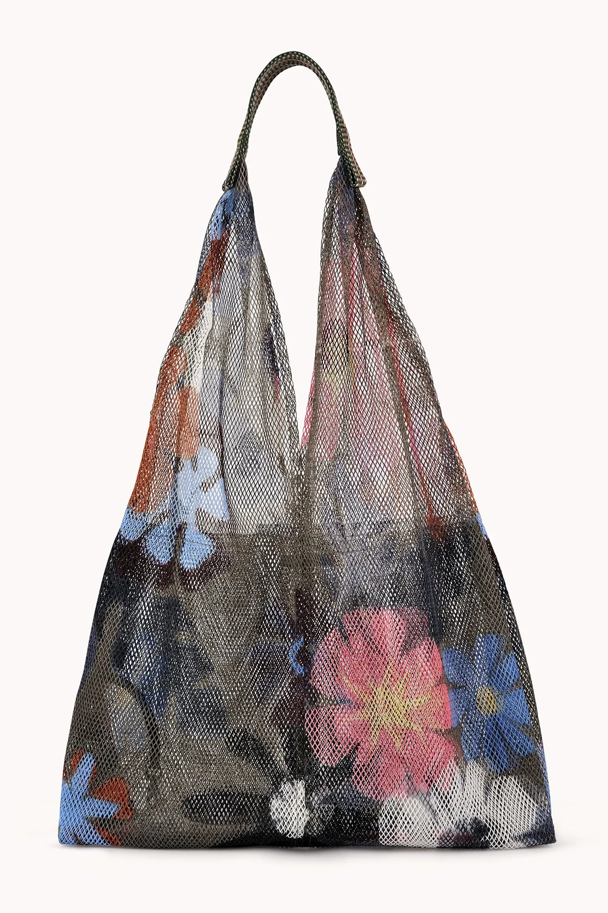 LARGE FLORAL PRINT MESH TOTE BY EPICE