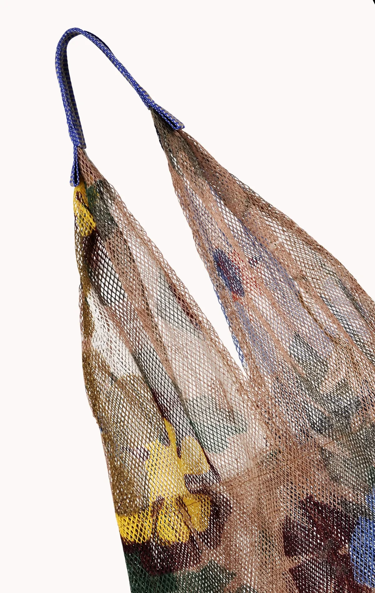 LARGE FLORAL PRINT MESH TOTE BY EPICE