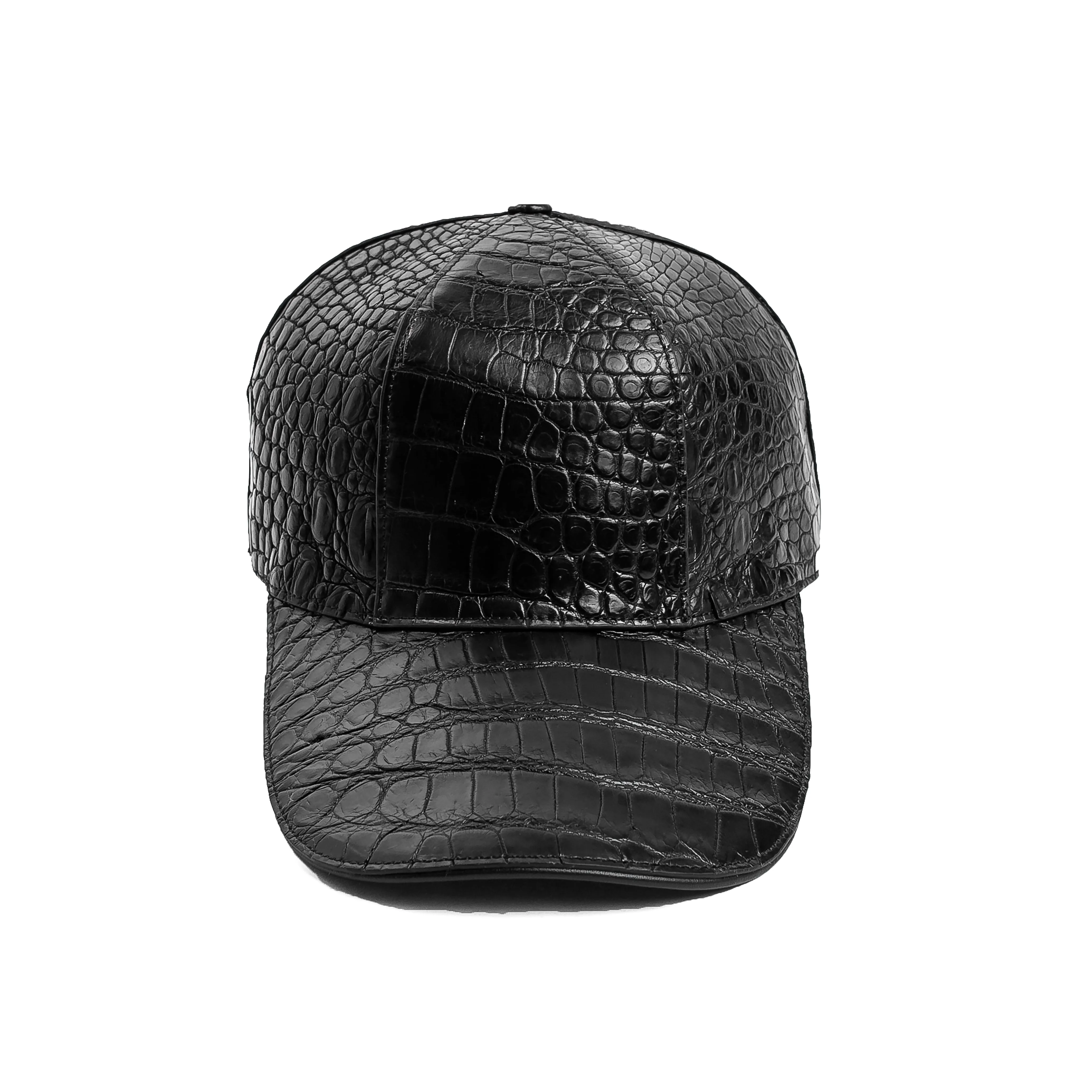 Luxorius Natural Leather CrocoCrown Cap