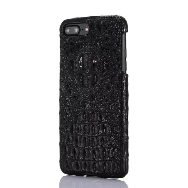 Luxury 3D Crocodile Skin Leather Case for iPhone Models