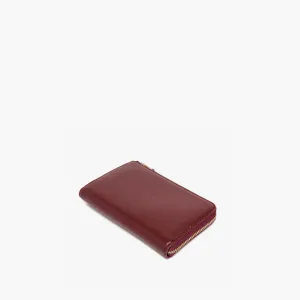 Magnolia Leather Wallet - Cactus Leather - Burgundy / Gold / Camel