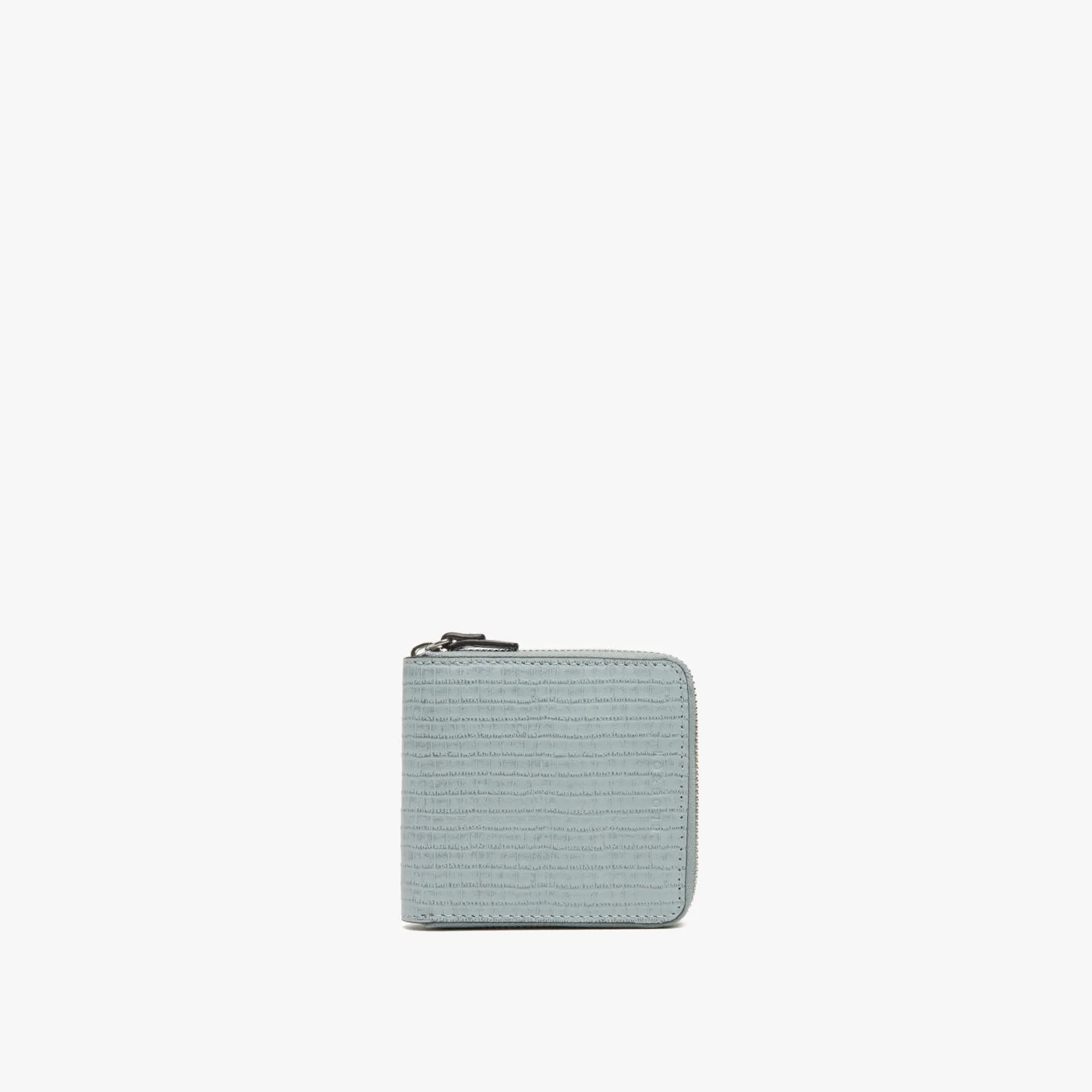 Mallorca Small Wallet - Embossed Croc Leather - Desert Blue / Silver / Grey