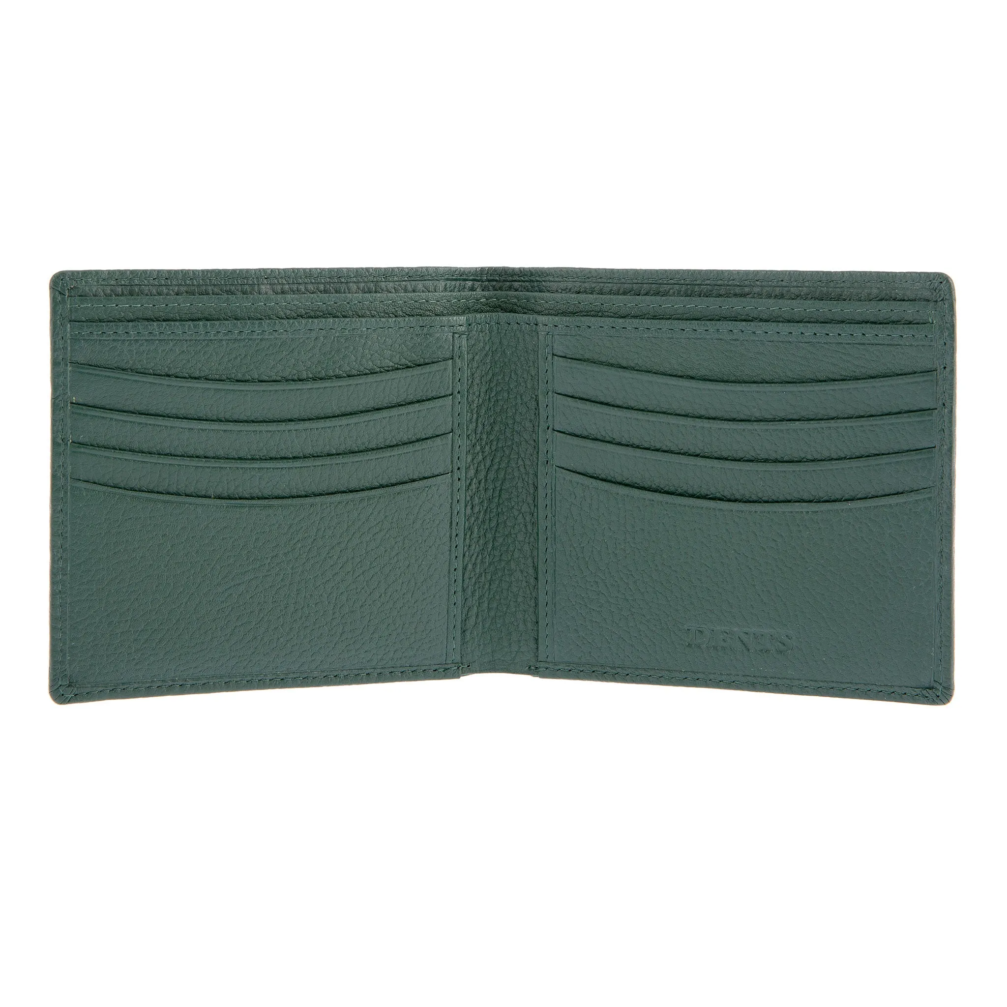 Men's Slim Pebble Grain Leather Bifold Wallet with RFID Blocking