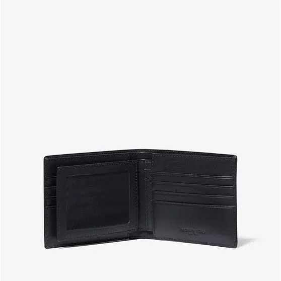 Michael Kors Harrison Logo Billfold With Passcase Wallet, Navy