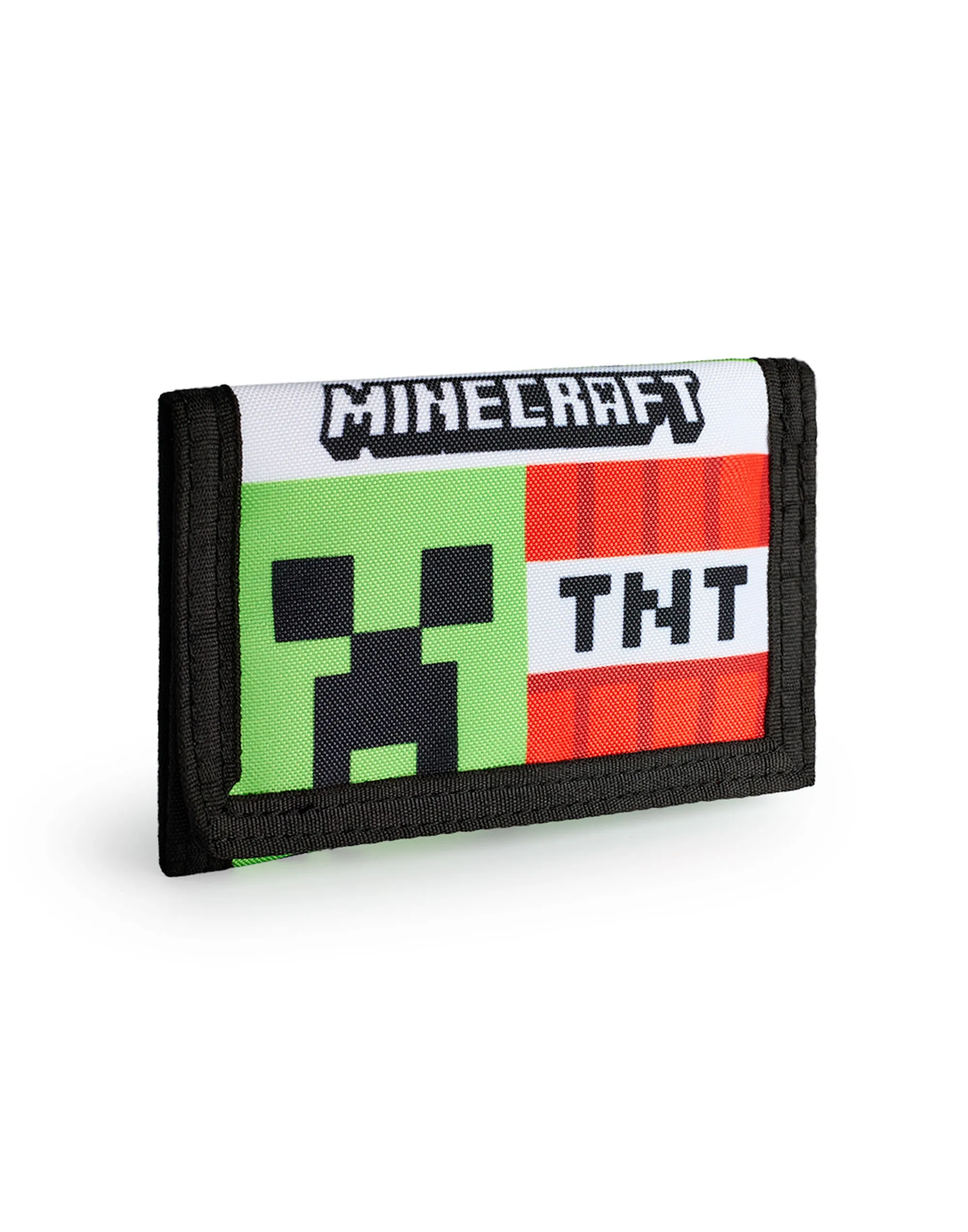 Minecraft Creeper & TNT Boys Green Strap Wallet