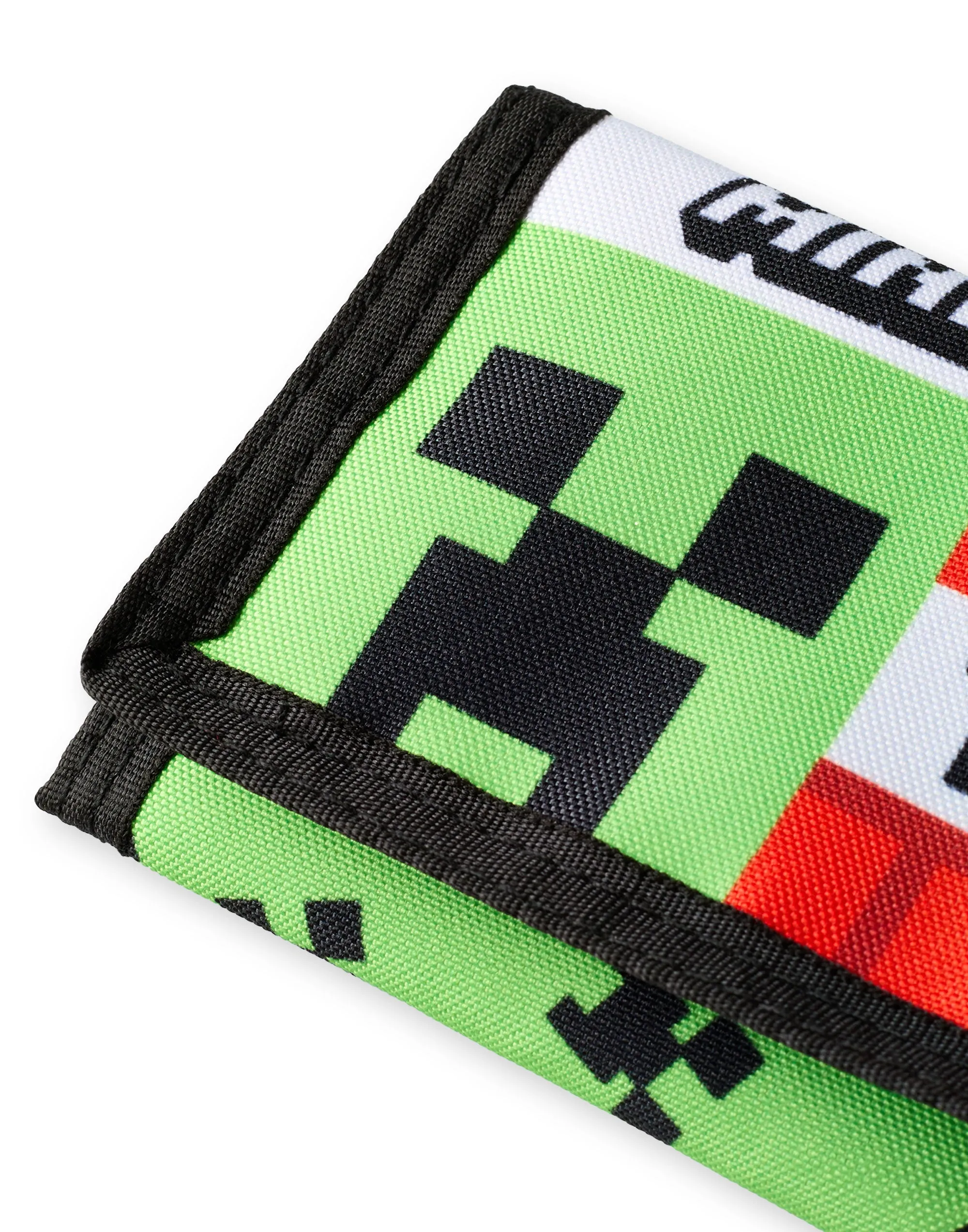 Minecraft Creeper & TNT Boys Green Strap Wallet