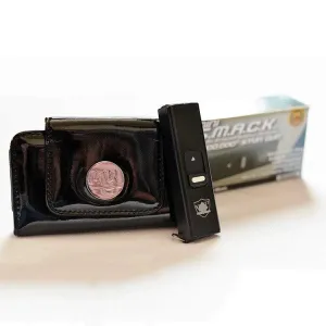 Mini Black Smack Stun Gun with Stylish Purse Wallet